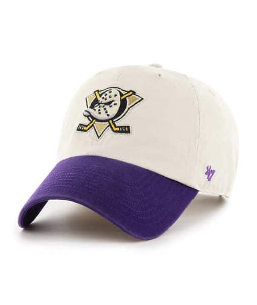 Anaheim Ducks 47 Brand Sidestep Purple Bone Clean Up Adjustable Hat