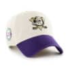 Anaheim Ducks Clean Up White & Purple 47 Brand Sidestep Adjustable Hat