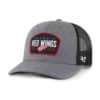 Detroit Red Wings 47 Brand Trucker Charcoal Slate Mesh Snapback Hat