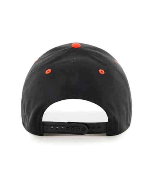 NHL Vintage Shield 47 Brand Black Orange Replica MVP Snapback Hat