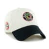 Chicago Blackhawks 47 Brand Vintage Bone Sidestep Clean Up Adjustable Hat