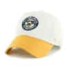 Pittsburgh Penguins 47 Brand Vintage Bone Sidestep Clean Up Adjustable Hat
