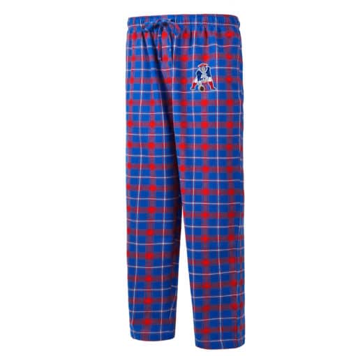 New England Patriots Men's Ledger Royal Red Pajama Pants