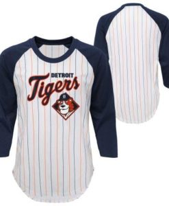 Detroit Tigers YOUTH Raglan Wannabe Winner 3/4 Sleeve Shirt