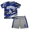 Los Angeles Dodgers Baby Stealing Homebase T-Shirt & Shorts Set