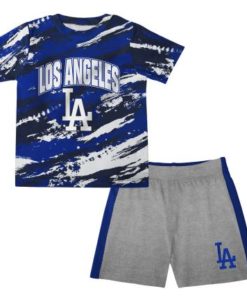 Los Angeles Dodgers Baby Stealing Homebase T-Shirt & Shorts Set