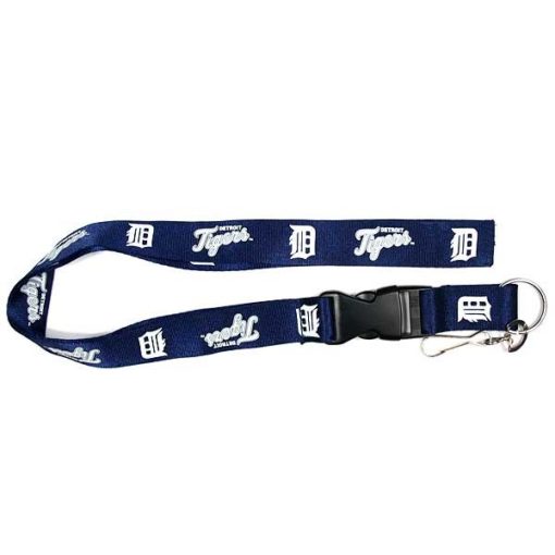 Detroit Tigers Blue Detachable 1" Lanyard