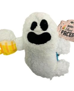 Barkbox Sheet Faced Beer Ghost Dog Chew Toy
