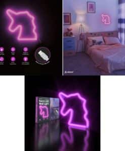 Atomi Neon Led Purple Unicorn Wall Light