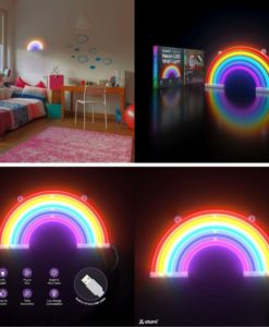 Atomi Neon Led Rainbow Wall Light