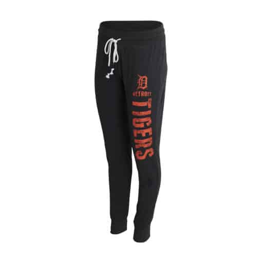 Detroit Tigers Women's Heather Black Jogger Pants