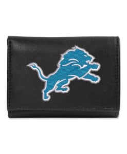 Detroit Lions Trifold Leather Embroidered Wallet Alternate