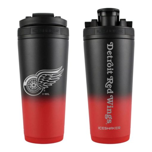 Detroit Red Wings 26 Oz Red & Black Stainless Steel Ice Shaker