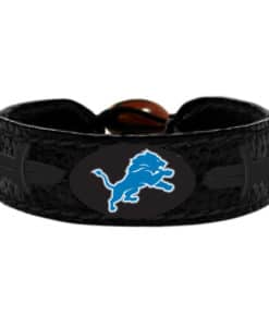 Detroit Lions Team Color Tonal Black Bracelet