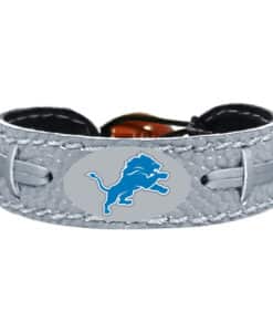 Detroit Lions Silver Bracelet Reflective Football