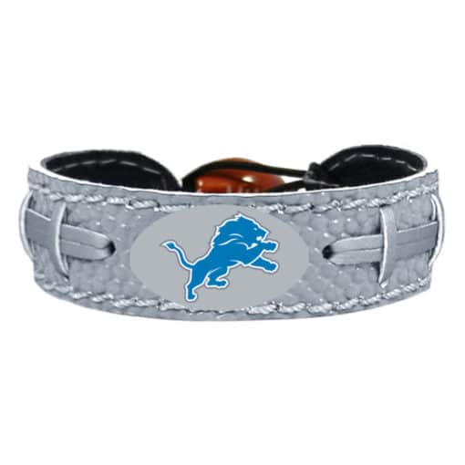 Detroit Lions Silver Bracelet Reflective Football