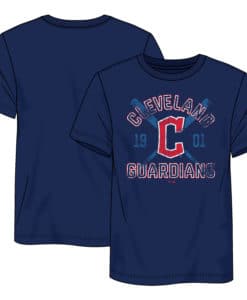 Cleveland Guardians Men's Fanatics Blue Speed & Agility T-Shirt Tee