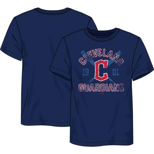 Cleveland Guardians Men's Fanatics Blue Speed & Agility T-Shirt Tee