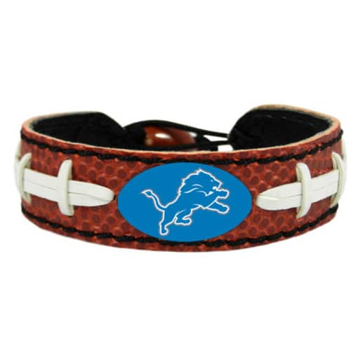 Detroit Lions Classic Logo Blue Football Bracelet