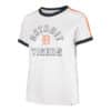 Detroit Tigers 47 Brand Women's White Sandstone Sweet Heat T-Shirt Tee
