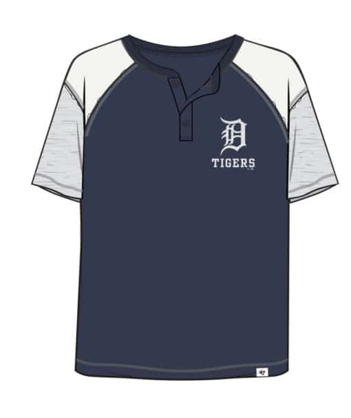 Detroit Tigers Women's 47 Brand Atlas Blue Underline T-Shirt Tee
