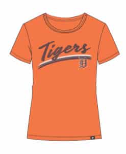 Detroit Tigers Women's 47 Brand Signal Orange Bliss T-Shirt Tee