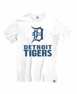 Detroit Tigers Men's 47 Brand White Wash Franklin T-Shirt Tee
