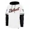 Detroit Tigers Men's 47 Brand Cooperstown White Shortstop Pullover Hoodie