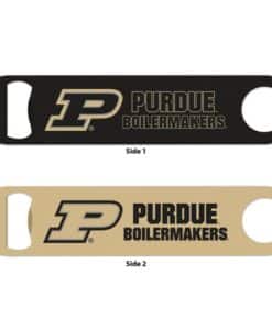 Purdue Boilermakers Black Yellow Metal Bottle Opener 2-Sided