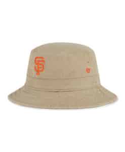 San Francisco Giants 47 Brand Khaki Orange SF Bucket Hat