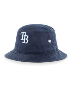 Tampa Bay Rays 47 Brand Navy White TB Bucket Hat