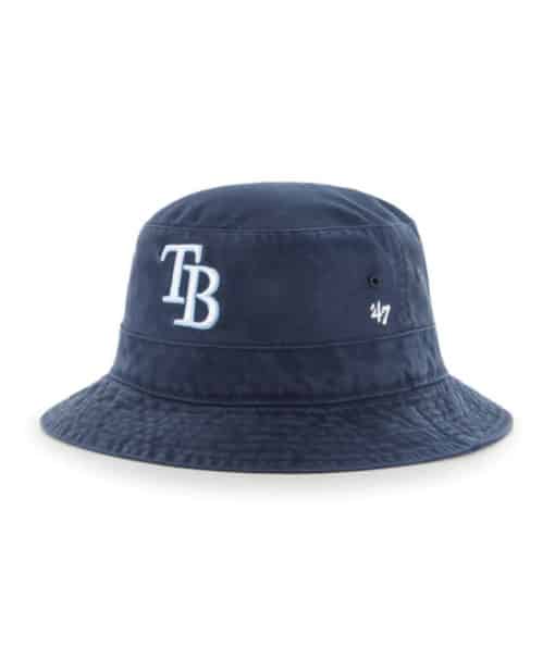 Tampa Bay Rays 47 Brand Navy White TB Bucket Hat