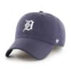 Detroit Tigers 47 Brand Navy White Logo Clean Up Adjustable Hat