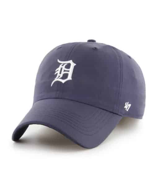 Detroit Tigers 47 Brand Navy White Logo Clean Up Adjustable Hat