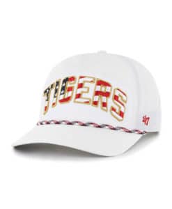 Detroit Tigers 47 Brand White Flag Flutter Hitch Snapback Hat