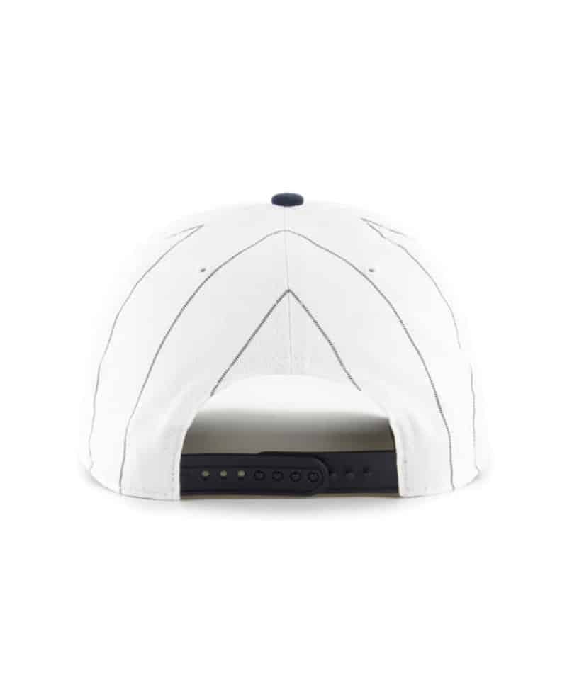 New York Yankees 47 Brand White Double Header Pinstripe Snapback Hat