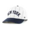 New York Yankees 47 Brand White Double Header Pinstripe Snapback Hat
