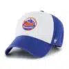 New York Mets 47 Brand Cooperstown Royal White Freshman Clean Up Adjustable Hat