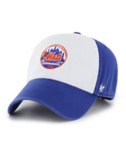 New York Mets 47 Brand Cooperstown Royal White Freshman Clean Up Adjustable Hat