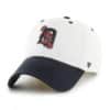 Detroit Tigers 47 Brand Cooperstown Double Header White Clean Up Adjustable Hat