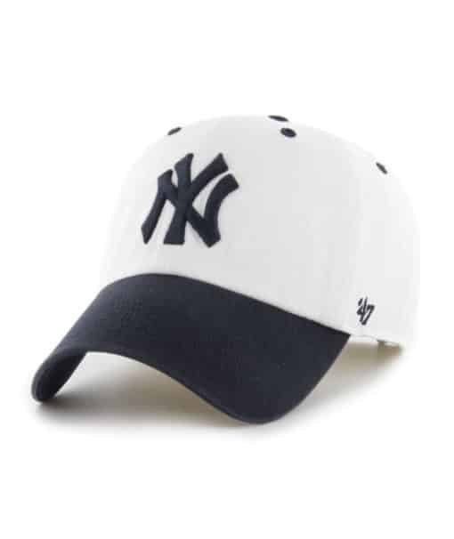 New York Yankees 47 Brand Cooperstown White Diamond Clean Up Adjustable Hat
