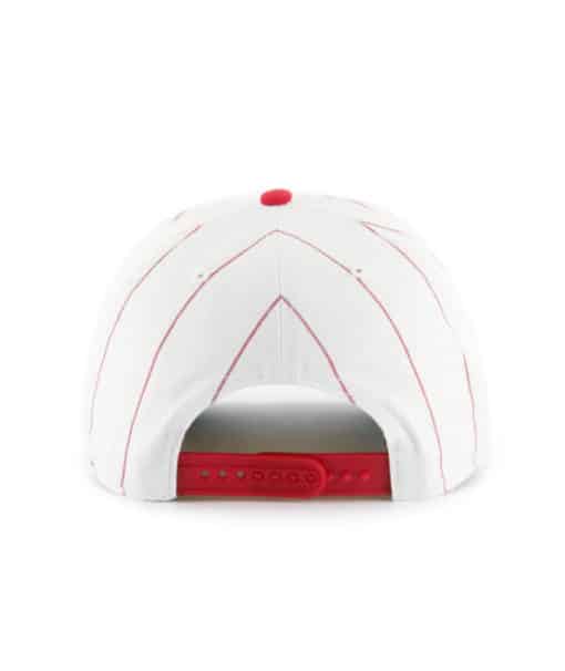 Cincinnati Reds 47 Brand Cooperstown White Red Pinstripe Snapback Hat