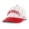 Cincinnati Reds 47 Brand Cooperstown White Red Pinstripe Snapback Hat