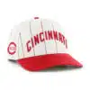 Cincinnati Reds 47 Brand Cooperstown White Pinstripe Snapback Hat