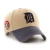 Detroit Tigers World Series 47 Brand Khaki MVP Adjustable Hat