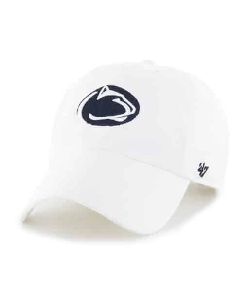 Penn State Nittany Lions 47 Brand White Clean Up Adjustable Hat