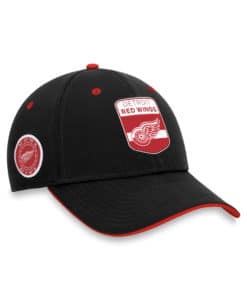 Detroit Red Wings Fanatics 2023 NHL Draft Authentic Pro Black Flex Fit Hat