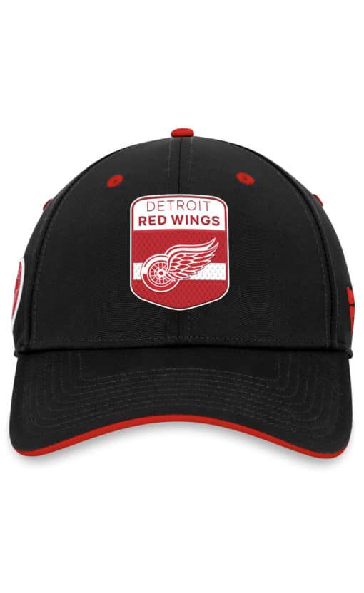 Detroit Red Wings Fanatics 2023 NHL Draft Authentic Pro Black Flex Fit Hat