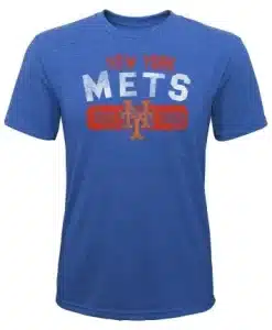 New York Mets YOUTH Cooperstown Blue T-Shirt Tee