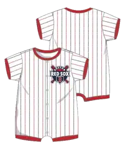 Boston Red Sox BABY White Bat Ball Hitter Coverall